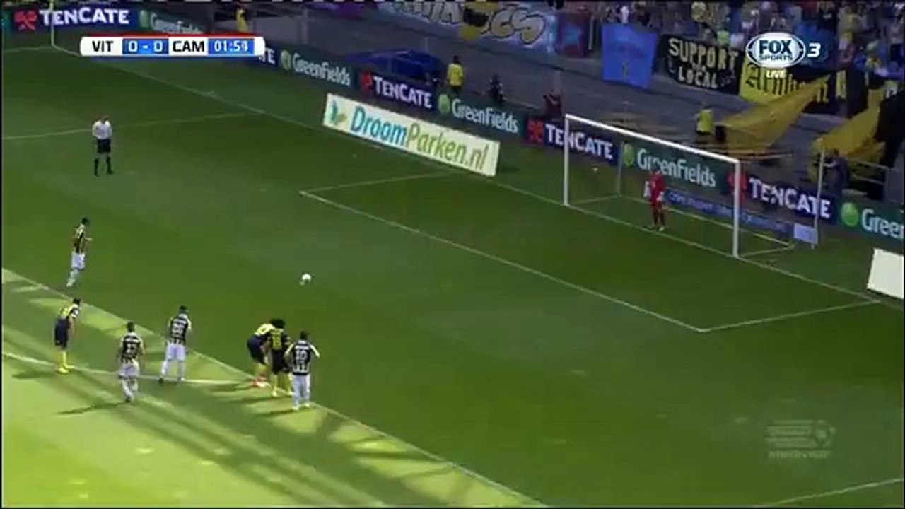 Lewis Baker 1-0 Penalty-Kick Goal | Vitesse v. Cambuur  30.08.2015 HD