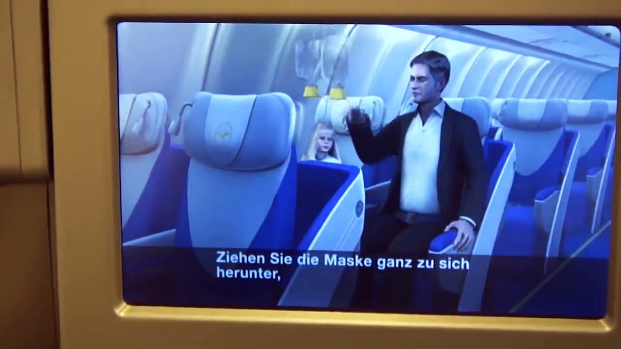 Lufthansa 380 Safety Video