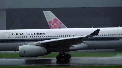 China Southern Airlines A330-343(B-6500) takes off from RCTP