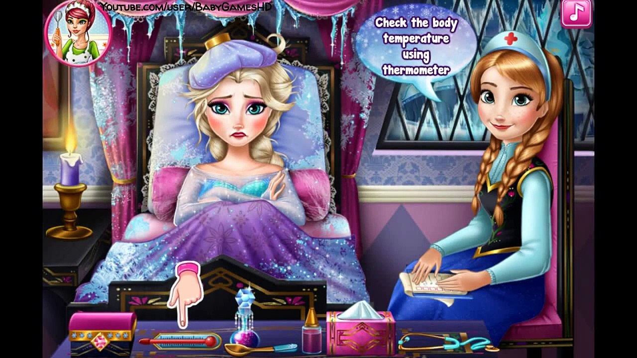 Frozen 2014 Amazing Children Game: Elsa Flu Doctor