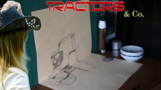 ✍ John Deere Green 3D speed drawing