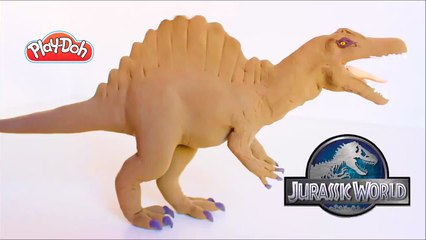 Making Spinosaurus Dinosaur from Jurassic Park 3 with Play Doh