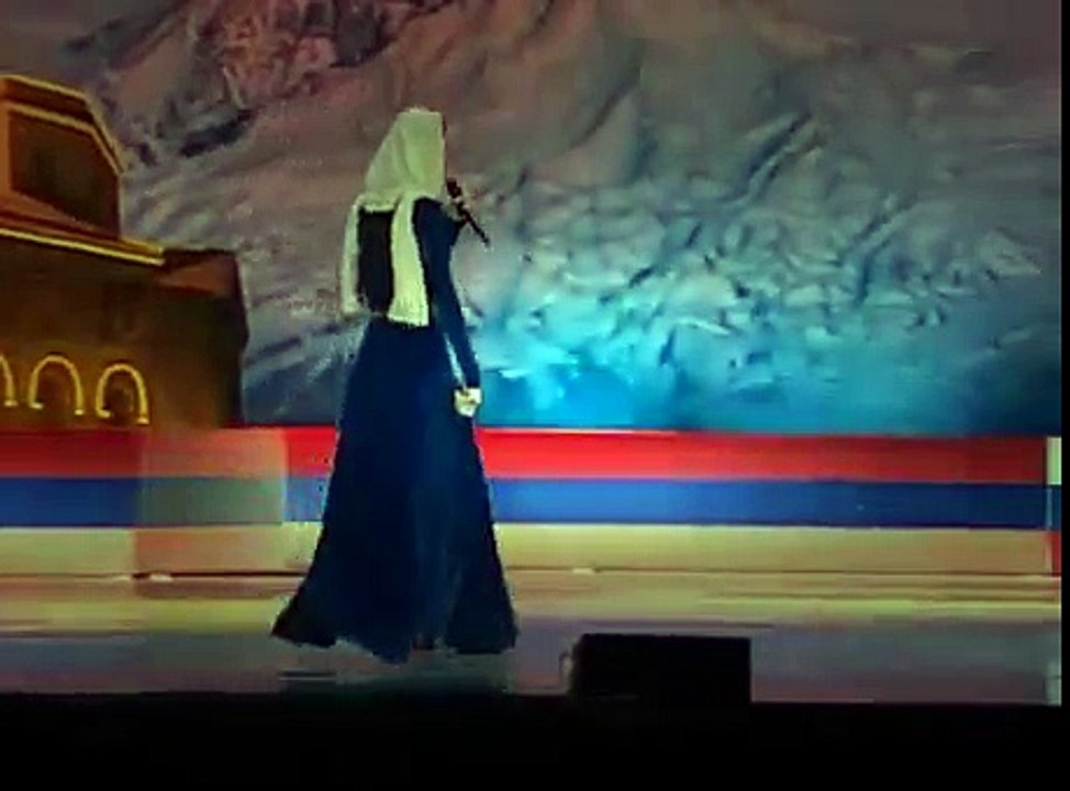 Cute Chechen Girl Sings Armenian Patriotic Song