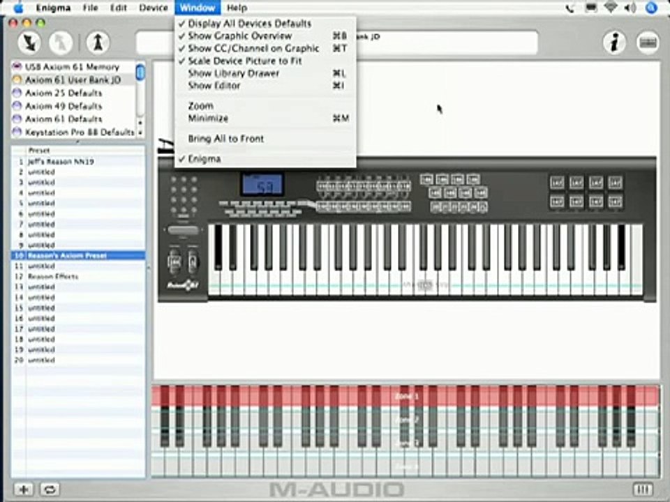 Axiom 61 Keyboard MIDI Controller by M-Audio