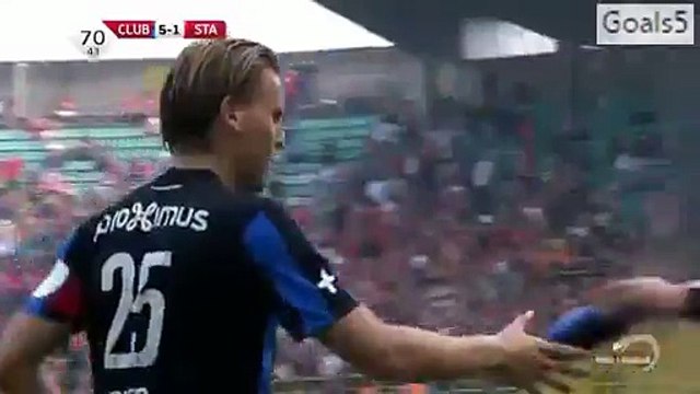 Claudemir Goal Club Brugge 5 - 1 Standard Liege Jupiler League 30-8-2015
