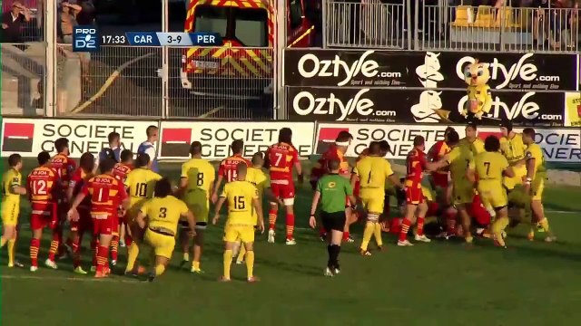 Bagarre Carcassonne - Perpignan (Pro D2)