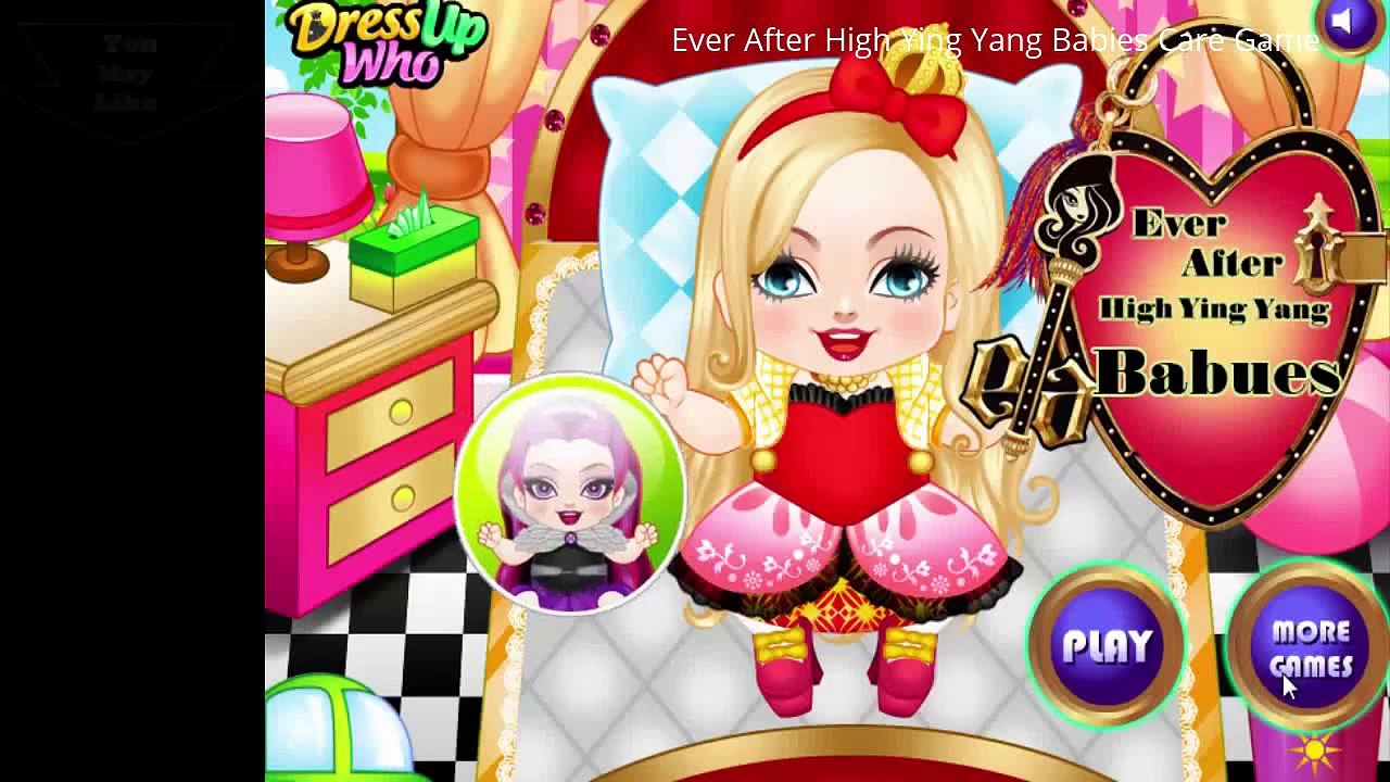 《〒》254 ♣ Apple white and raven queen game -  Ever After High Ying Yang Babies Care Game