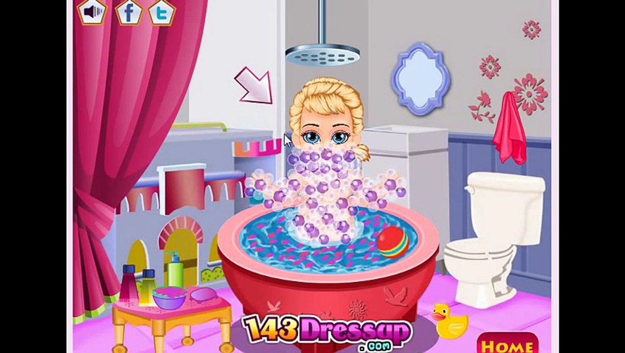 《〒》258 ♣ Baby Sophia Princess Anna Makeover and dress up game - girl  birthday party dress up