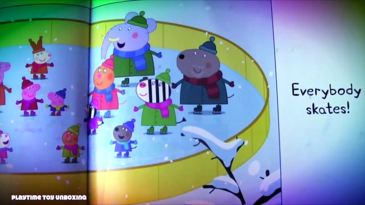 PEPPA PIG snowy mountain | daddy pig and george pig go skiing |book reading for kids