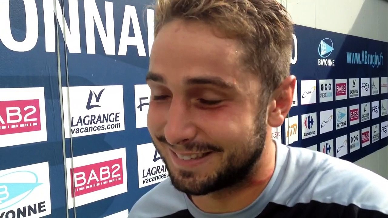 Réaction de Brieuc PLESSIS après BAYONNE / NARBONNE (J2)