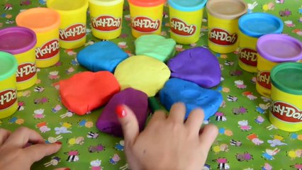 Plastilina Peppa Pig en español Juguetes de Frozen Huevos Sorpresa Juego Monster Clay Poke