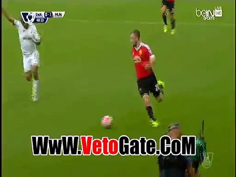 ماتا يتقدم بالهدف الاول للمان يونايتد فى شباك سوانزى سيتى