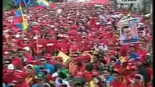 Más de siete avenidas se llenan en el cierre de campaña de Hugo Chávez