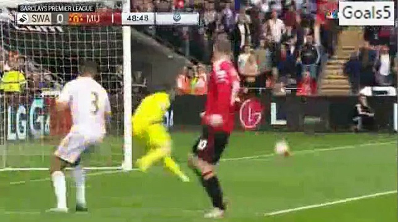 Swansea 2 - 1 Manchester United All Goals and Highlights Premier League 30-8-2015