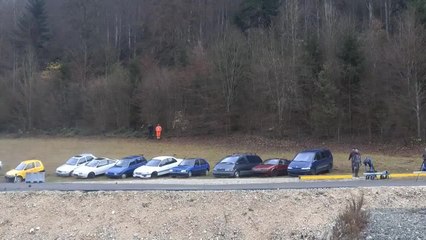 Incredible car crash simulation at 200 km/h