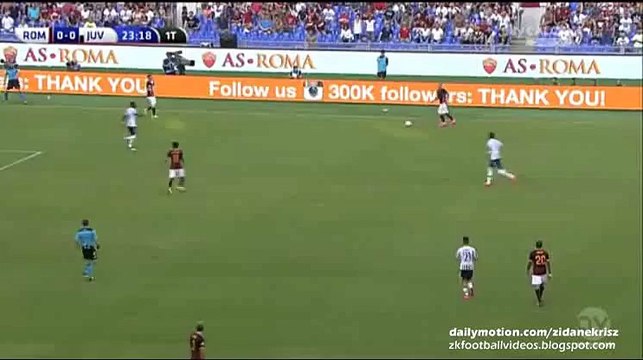Miralem Pjanic Incredible Hits The Post _ AS Roma v. Juventus - 30.08.2015 HD