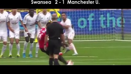 Swansea 2 1 Manchester United 2 1 Goals And Highlights