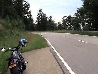 HARLEY DAVIDSON VROD ROLLING BURNOUT
