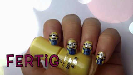 Télécharger la video: Einfaches Nageldesign für Anfänger und kurze Nägel | Minions Nägel