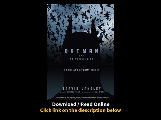 Download PDF Batman and Psychology A Dark and Stormy Knight
