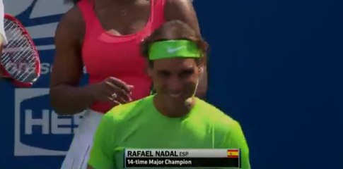 Rafa, Roger, Serena and Marin at Arthur Ashe Kids Day at US Open 2015.