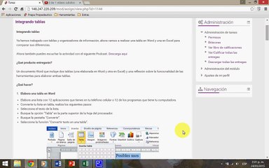 Actividad Integradora "Integrando tablas". Semana 2, módulo 1. Prepa en línea- SEP