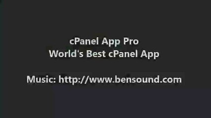 Preview of Mobile Application for cPanel Hosting