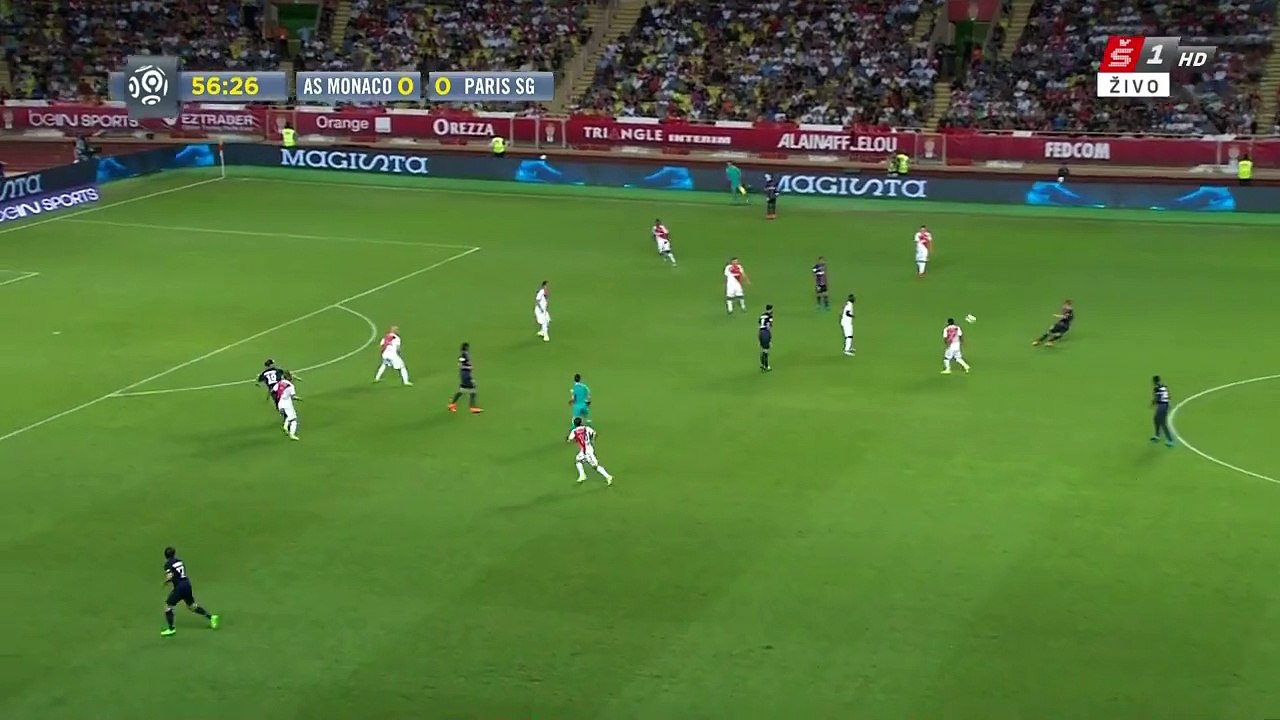 Edinson Cavani 0:1 | Monaco - Paris Saint Germain 30.08.2015 HD