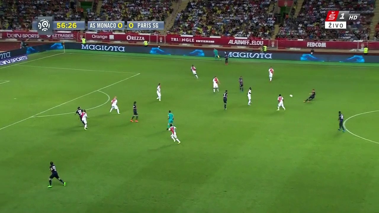 Edinson Cavani 0_1 _ Monaco - Paris Saint Germain 30.08.2015 HD