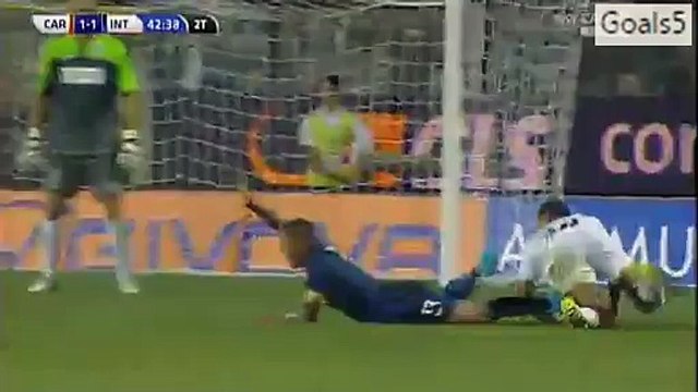 Stevan Jovetic 2 nd Goal Carpi 1 - 2 Inter Milan Serie A 30-8-2015