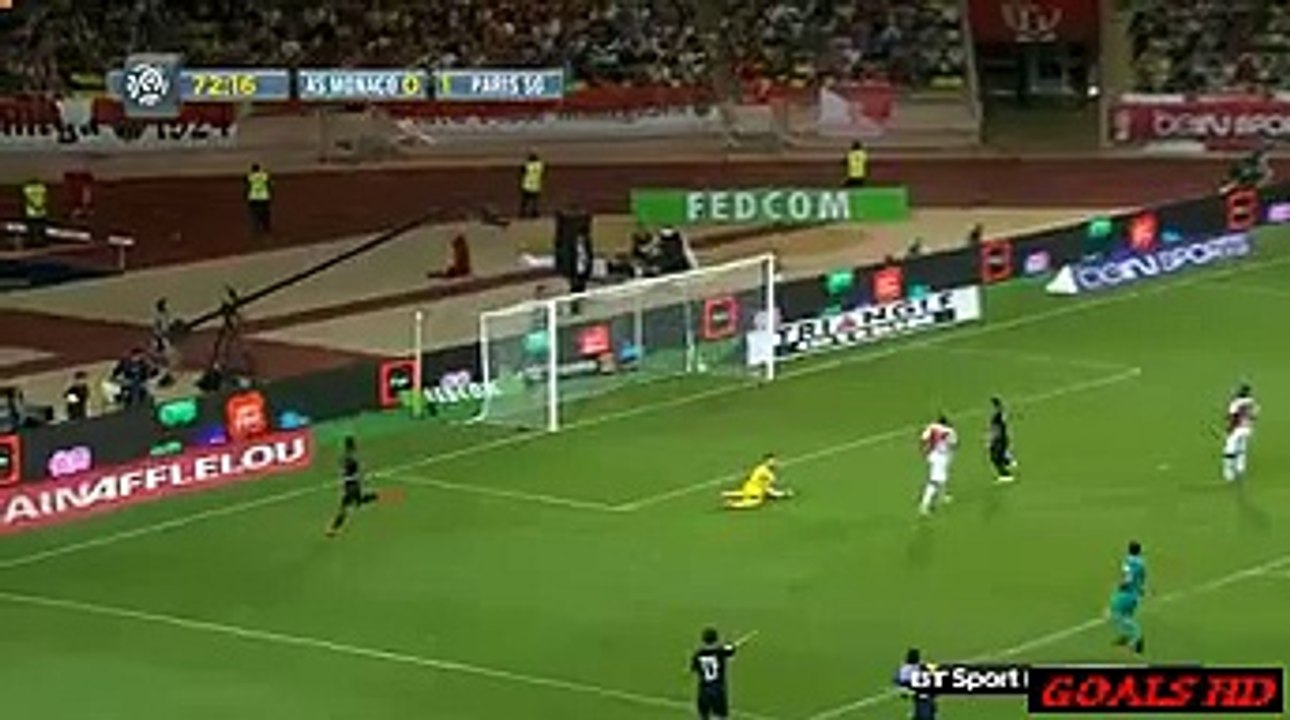 Edinson Cavani AMAZING 2nd GOAL - Monaco 0-2 Paris Saint Germain 30.08.2015 HD