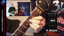 Beginner Guitar Lesson - Beginners' Chords - A, D and E (Lesson by Circus Bizarre Guitar Tuition)
