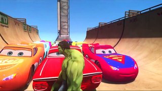 HULK CARS SMASH PARTY 3! Disney Pixar Cars Lightning McQueen CARS Spiderman Ramone & Rayo Dinoco