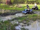 Foreman 500, Can am 500, and Bruteforce 750 hitting ruts