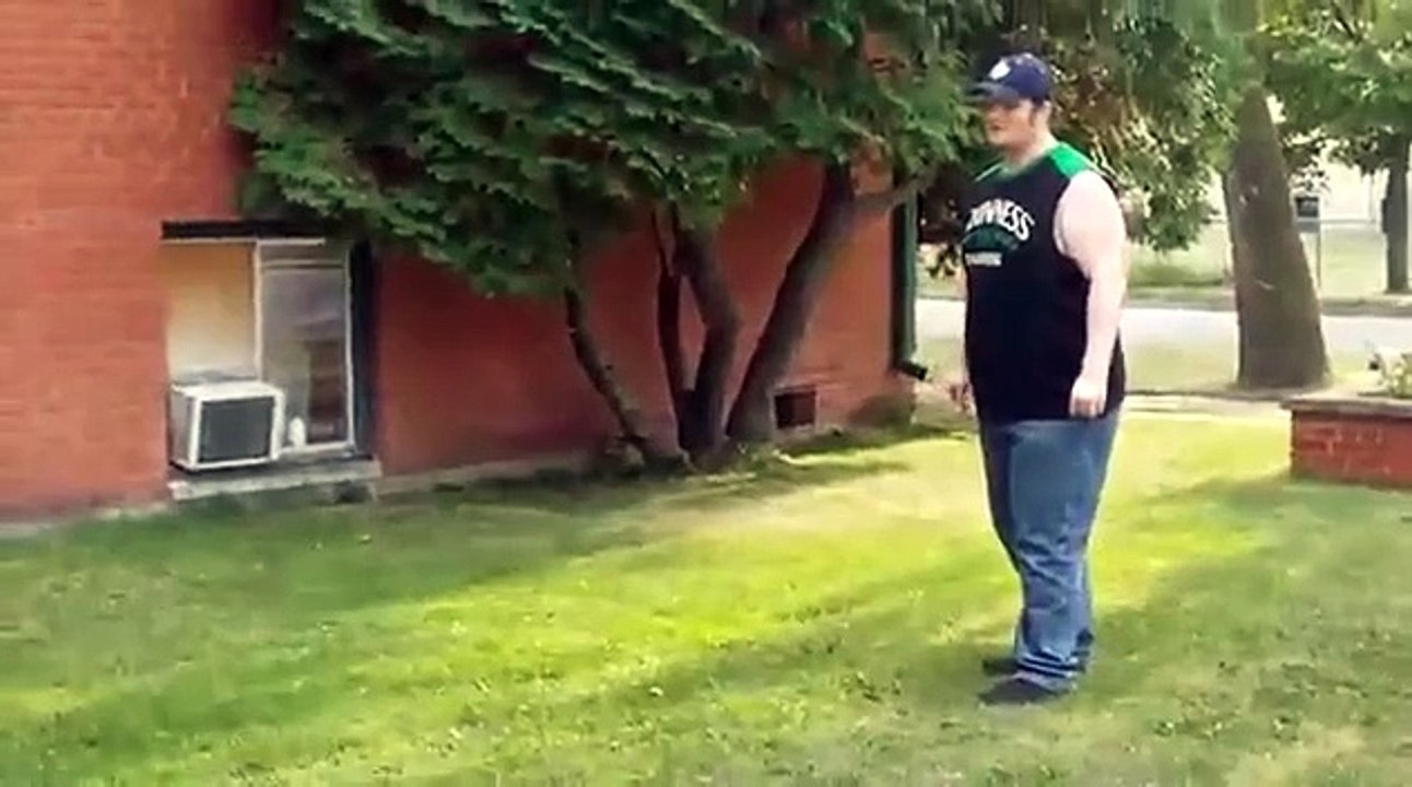 fat kid trying to kick ball Funny Video