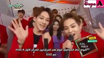 [Supa A Subs] EXO and miss A Music Bank Backstage Interviews (Arabic Sub)