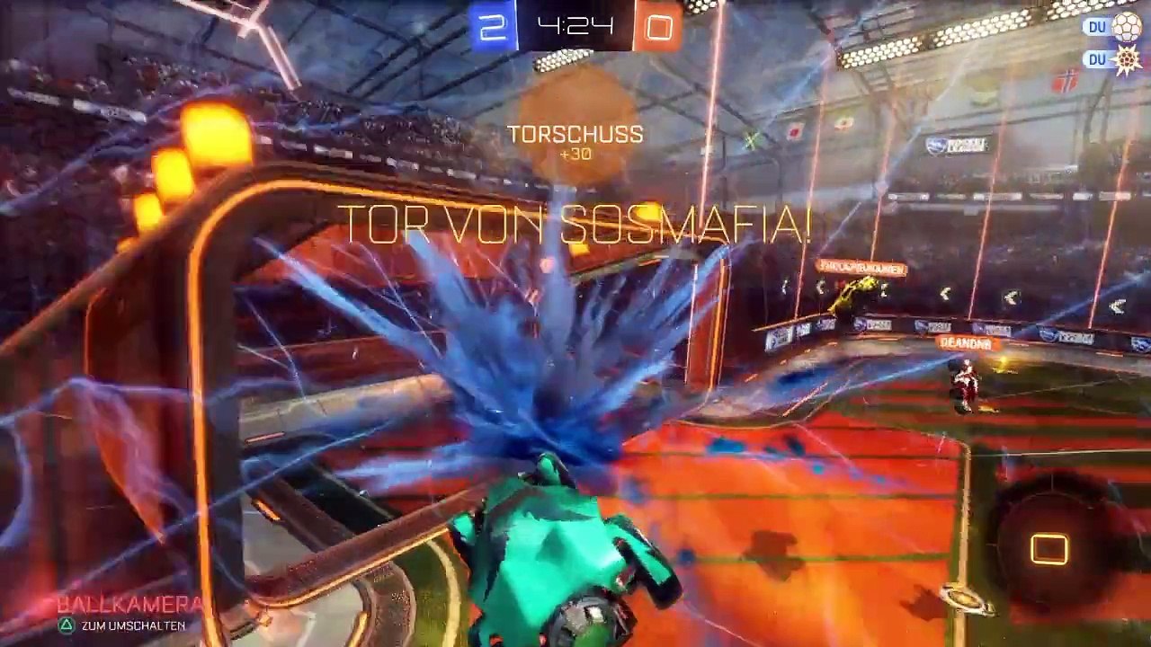 Rocket League - 9 Goals - Team Work - Gameplay#48