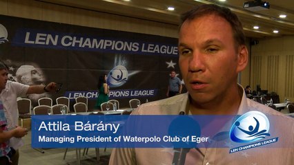 Attila Bárány (Waterpolo Club of Eger) after LEN Champions League Preliminary DRAW