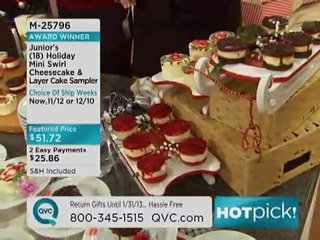 QVC blooper host Shawn eat a whole plate of mini cheesecake