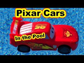 Pixar Cars Hydro Wheels Lightning McQueen and Mater in the Pool