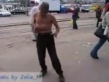 Drunk Homeless Russian Hardcore Slam Dancing!