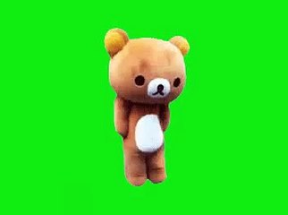 Kumamon (Japanese Bear) dance for Green Screen