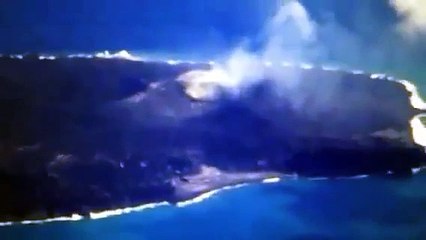 Japan Nishinoshima Volcano Spews Sulfur