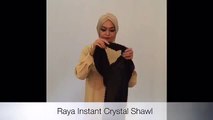 tutorial style hijab raya instant crystal shawl by d style hijab