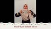 tutorial fashion hijab Pearly Lace Instant 2 Face by d-style hijab