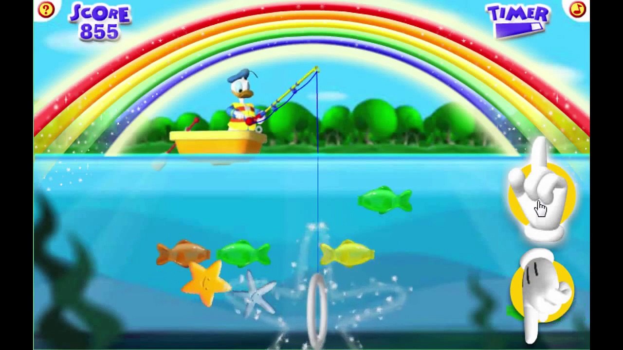 Disney Jr Mickey Mouse Clubhouse Donald's Gone Gooey Fishing Cartoon Animation Game Play W