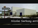 Nicolas Sarkozy arrive à Mortagne-au-Perche