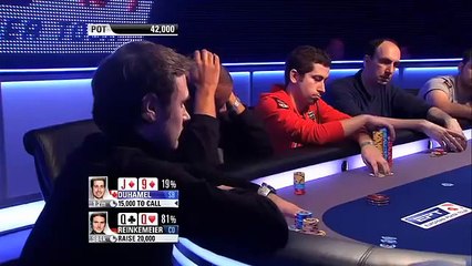 Tobias Reinkemeier QQ Vs Jonathan Duhamel 9Js - Great Poker Hand