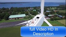 Drone pilot spots man sunbathing on top of wind turbine 200ft above ground 2016