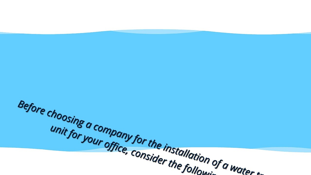 What to Look for in an Office Water Treatment Company